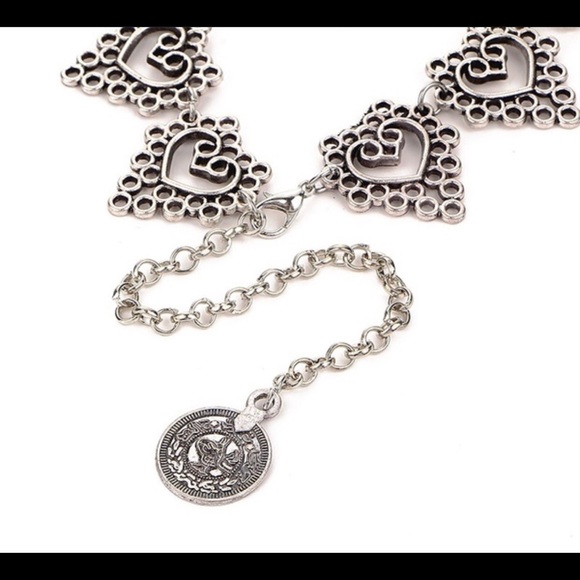 Filigree heart bohemian choker - Picture 4 of 8